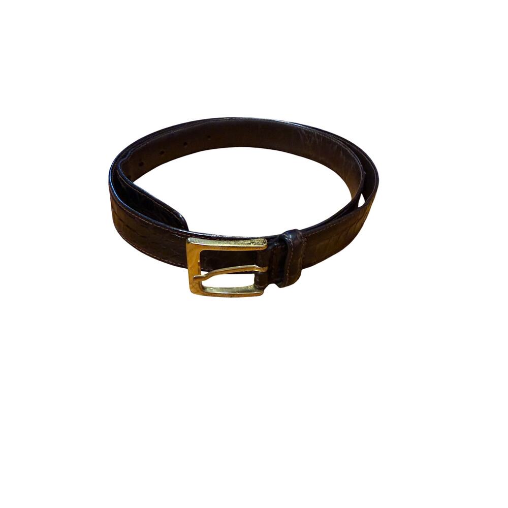 Zelante Alligator Belt Made in Italy Men's Sz. 38